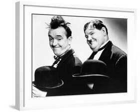 Way Out West, Stan Laurel, Oliver Hardy, 1937-null-Framed Photo