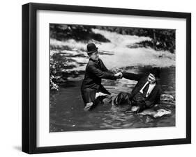 Way Out West, Stan Laurel, Oliver Hardy, 1937-null-Framed Photo