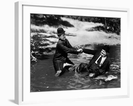 Way Out West, Stan Laurel, Oliver Hardy, 1937-null-Framed Photo