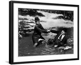 Way Out West, Stan Laurel, Oliver Hardy, 1937-null-Framed Photo