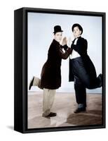 Way Out West, Stan Laurel, Oliver Hardy, 1937-null-Framed Stretched Canvas