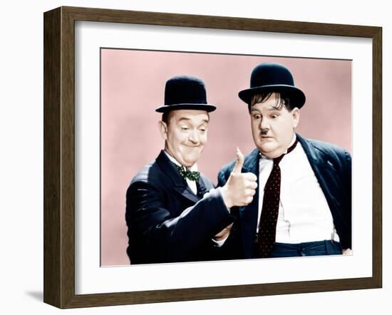 Way Out West, Stan Laurel, Oliver Hardy, 1937-null-Framed Photo