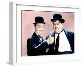 Way Out West, Stan Laurel, Oliver Hardy, 1937-null-Framed Photo