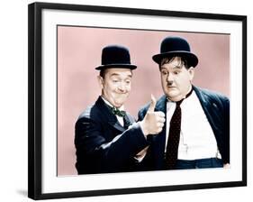 Way Out West, Stan Laurel, Oliver Hardy, 1937-null-Framed Photo