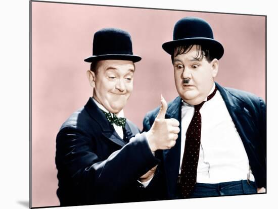 Way Out West, Stan Laurel, Oliver Hardy, 1937-null-Mounted Photo