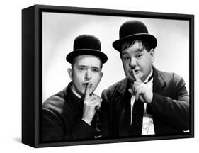 Way Out West, Stan Laurel, Oliver Hardy, 1937-null-Framed Stretched Canvas