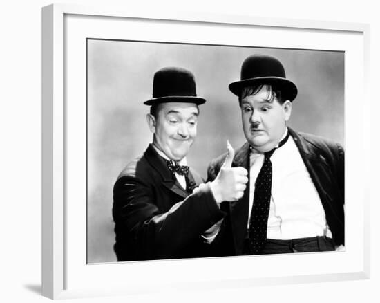 Way Out West, Stan Laurel, Oliver Hardy [Laurel and Hardy], 1937-null-Framed Photo