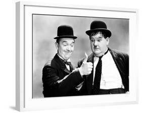 Way Out West, Stan Laurel, Oliver Hardy [Laurel and Hardy], 1937-null-Framed Photo