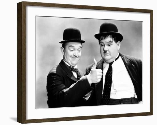 Way Out West, Stan Laurel, Oliver Hardy [Laurel and Hardy], 1937-null-Framed Photo