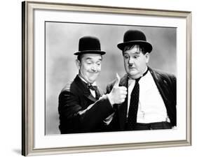 Way Out West, Stan Laurel, Oliver Hardy [Laurel and Hardy], 1937-null-Framed Photo