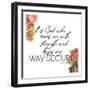 Way Secure-Jace Grey-Framed Art Print