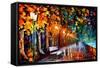 Way To Home-Leonid Afremov-Framed Stretched Canvas