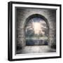 Way To New World. New Life Concept - Light Over Water-Kletr-Framed Art Print