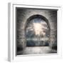 Way To New World. New Life Concept - Light Over Water-Kletr-Framed Art Print