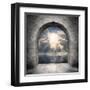 Way To New World. New Life Concept - Light Over Water-Kletr-Framed Art Print