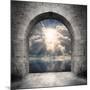 Way To New World. New Life Concept - Light Over Water-Kletr-Mounted Art Print