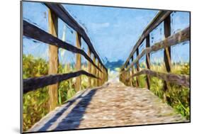 Way to the Beach II - In the Style of Oil Painting-Philippe Hugonnard-Mounted Giclee Print