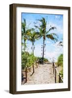 Way to the Beach III - In the Style of Oil Painting-Philippe Hugonnard-Framed Giclee Print