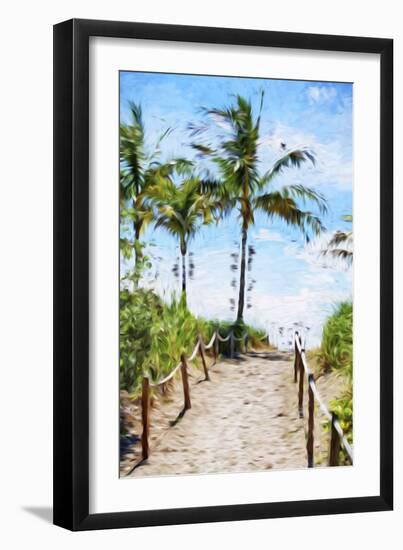 Way to the Beach III - In the Style of Oil Painting-Philippe Hugonnard-Framed Giclee Print