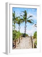 Way to the Beach III - In the Style of Oil Painting-Philippe Hugonnard-Framed Giclee Print