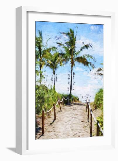 Way to the Beach III - In the Style of Oil Painting-Philippe Hugonnard-Framed Giclee Print