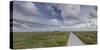 Way to the Lighthouse of Westerhever (Municipality), Schleswig-Holstein, Germany-Rainer Mirau-Stretched Canvas