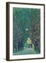 Way To The Park-Gustav Klimt-Framed Premium Giclee Print