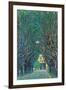 Way To The Park-Gustav Klimt-Framed Art Print