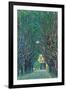 Way To The Park-Gustav Klimt-Framed Art Print