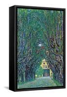 Way to the Park-Gustav Klimt-Framed Stretched Canvas