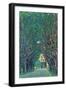 Way to the Park-Gustav Klimt-Framed Art Print