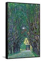 Way To The Park-Gustav Klimt-Framed Stretched Canvas