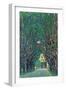 Way To The Park-Gustav Klimt-Framed Art Print