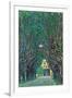 Way To The Park-Gustav Klimt-Framed Art Print