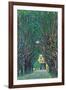 Way To The Park-Gustav Klimt-Framed Art Print