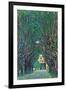 Way To The Park-Gustav Klimt-Framed Art Print