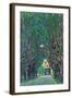 Way To The Park-Gustav Klimt-Framed Art Print