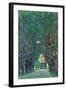 Way To The Park-Gustav Klimt-Framed Art Print