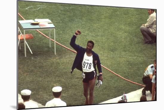 Wayne Collett after Winning Men's 400-Meter Race at 1972 Summer Olympic Games in Munich, Germany-John Dominis-Mounted Photographic Print