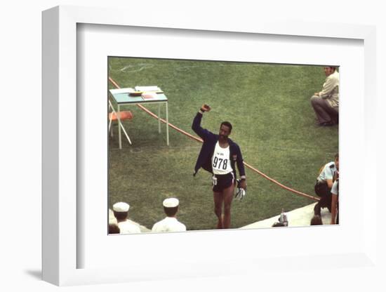 Wayne Collett after Winning Men's 400-Meter Race at 1972 Summer Olympic Games in Munich, Germany-John Dominis-Framed Photographic Print