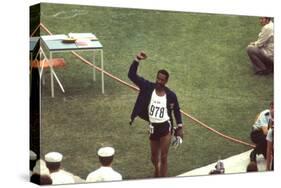 Wayne Collett after Winning Men's 400-Meter Race at 1972 Summer Olympic Games in Munich, Germany-John Dominis-Stretched Canvas