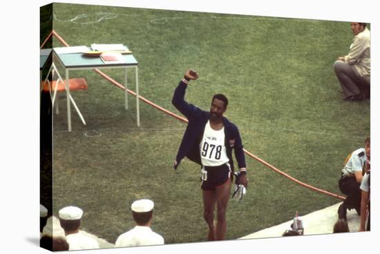 Wayne Collett after Winning Men's 400-Meter Race at 1972 Summer Olympic Games in Munich, Germany-John Dominis-Stretched Canvas