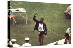 Wayne Collett after Winning Men's 400-Meter Race at 1972 Summer Olympic Games in Munich, Germany-John Dominis-Stretched Canvas