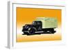 Wayne Dairy Truck-null-Framed Art Print