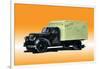 Wayne Dairy Truck-null-Framed Art Print