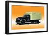 Wayne Dairy Truck-null-Framed Art Print