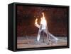 Wayne Gretzky and Others with Burning Olympic Cauldron, Opening Ceremonies for the XXI Winter Games-null-Framed Stretched Canvas