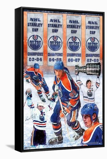 Wayne Gretzky - Banners-Trends International-Framed Stretched Canvas