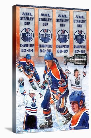 Wayne Gretzky - Banners-Trends International-Stretched Canvas
