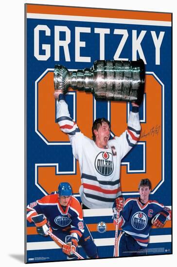 Wayne Gretzky - Jersey-Trends International-Mounted Poster